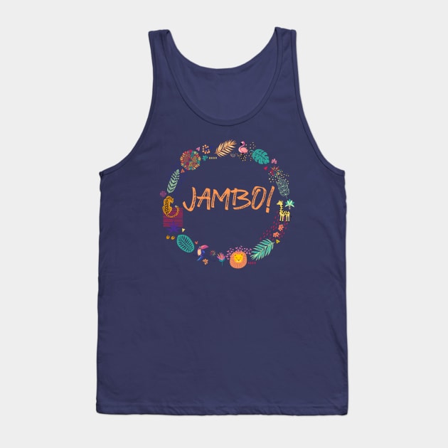 Jambo! (For dark fabrics) Tank Top by 5571 designs